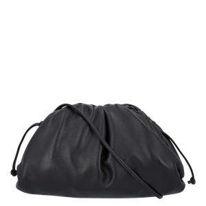 Pre Owned Bottega Veneta Black Calfskin Leather Mini Clutch Bag 