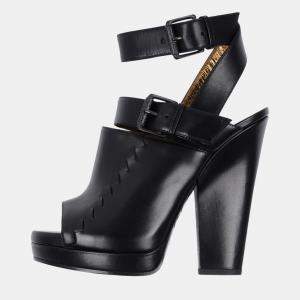 Bottega Veneta Leather Platform Sandals Size 40