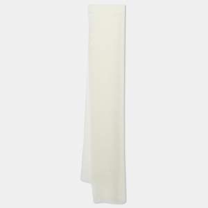Bottega Veneta Waves Dubai November 2024 Off - White Cashmere Lightweight Scarf