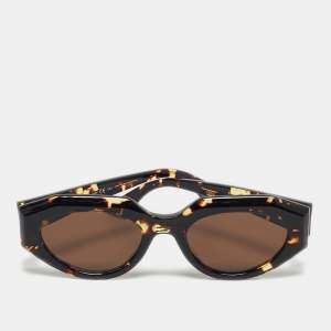 Pre Owned Bottega Veneta Tortoiseshell Brown BV1031S Cat Eye Sunglasses