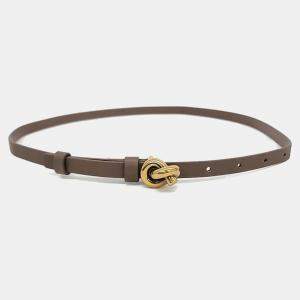 Pre Owned Bottega Veneta Brown Leather Belt