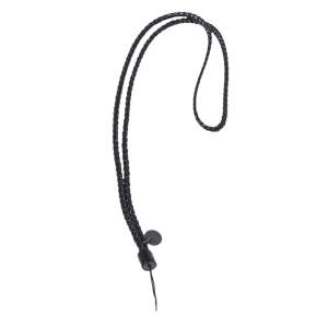 Bottega Veneta Black Intrecciato Leather Cell Phone Strap