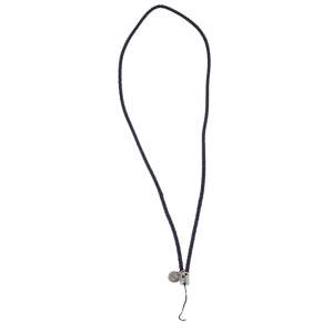 Pre Owned Bottega Veneta Purple Intrecciato Leather Lanyard 