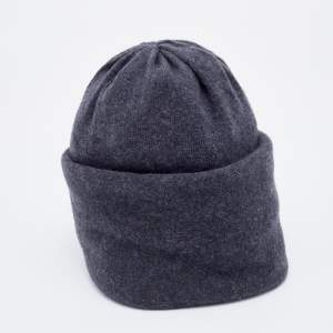 Bottega Veneta Grey Cashmere Beanie Hat