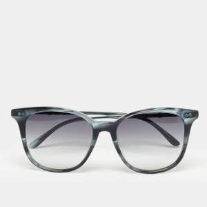 Bottega Veneta Black/Blue Printed BV0132S  Square Sunglasses