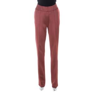 Bottega Veneta Dusky Pink Seamed Track Pants M