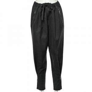 Bottega Veneta Black Cotton Zip Detail Trousers L