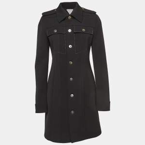 Bottega Veneta Black Wool Blend Short Dress M