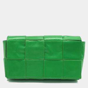 Bottega Veneta Green Leather Candy Cassette Belt Bag