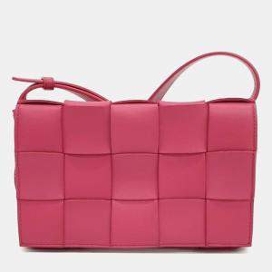 Bottega Veneta Pink Leather Cassette Shoulder Bag