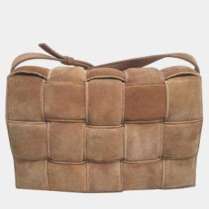 Bottega Veneta suede padded cassette bag