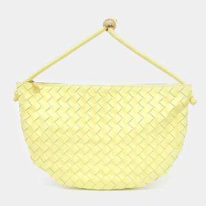 Bottega Veneta Yellow Intrecciato Nappa Medium Turn Hobo Bag 