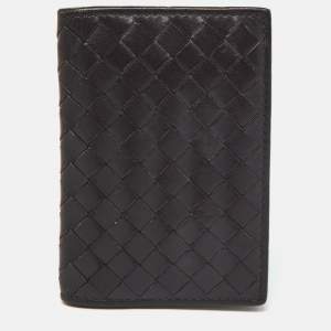 Bottega Veneta Brown Intrecciato Leather Business Card Case