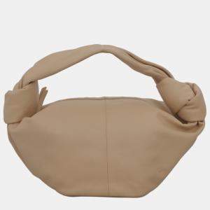 Bottega Veneta Nude Mini Double Knot Bag