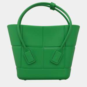 Bottega Veneta Green Rubber Mini Arco Bag 