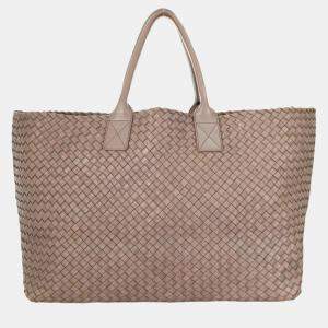 Bottega Veneta Brown Classic Intrecciato Large Cabat Bag
