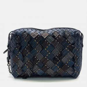 Pre Owned Bottega Veneta Multicolor Leather Bottega Veneta mesh Crossbody bag