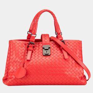 Bottega Veneta Red Small Intrecciato Roma