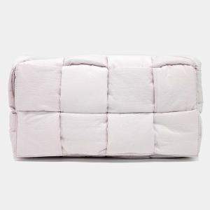 Bottega Veneta Pink Fabric Padded Tech Cassette Bag