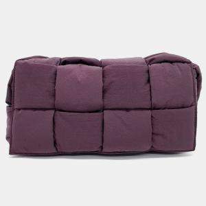 Bottega Veneta Purple Fabric Padded Tech Cassette Bag