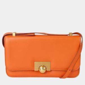 Bottega Veneta Orange Leather Classic Ronde Shoulder Bag