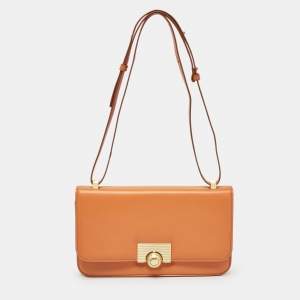 Bottega Veneta Orange Leather BV Classic Shoulder Bag