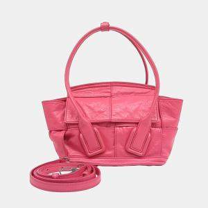 Bottega Veneta Pink Leather Arco Mini bag