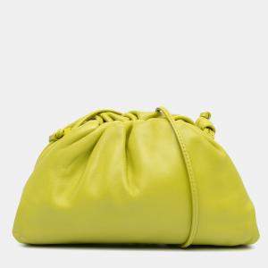 Bottega Veneta Green Lambskin The Mini Pouch