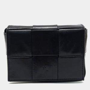 Bottega Veneta Black Leather Candy Cassette Bag
