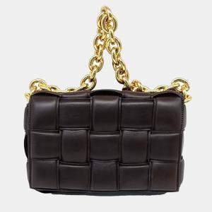 Bottega Veneta Brown Leather padded chain cassette bag