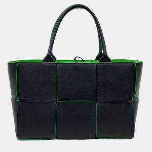 Bottega Veneta Black Leather Mini Arco Tote Bag