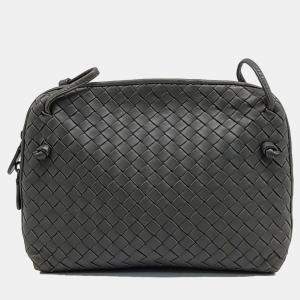 Bottega Veneta Grey Leather mesh crossbody bag