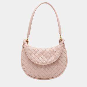 Bottega Veneta Pink Small Nappa Intrecciato Gemelli Hobo