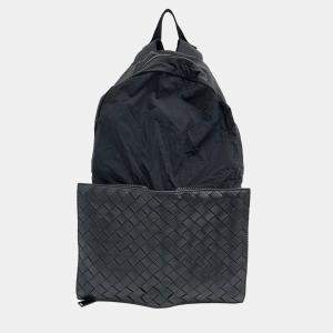 Bottega Veneta Black Fabric foldable backpack