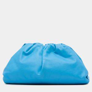 Bottega Veneta Blue Lambskin The Pouch