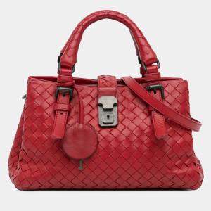 Bottega Veneta Red Small Intrecciato Roma