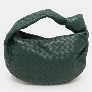 Bottega Veneta Green Intrecciato Leather Teen Jodie Hobo