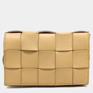 Bottega Veneta Beige Leather Cassette Bag