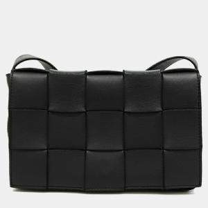 Bottega Veneta Black Leather Cassette Bag