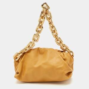 Bottega Veneta Tan Leather The Chain Pouch Bag
