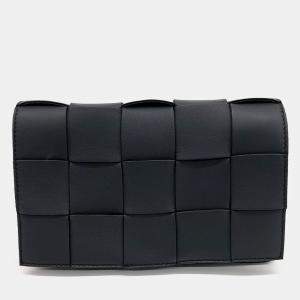 Bottega Veneta Black Leather Cassette Bag