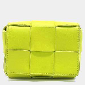Bottega Veneta Green Leather Candy Cassette Bag