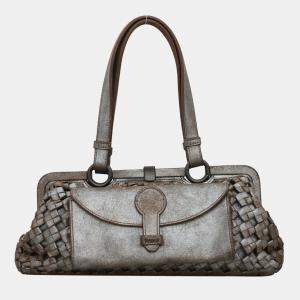 Bottega Veneta Intrecciato Metallic Shoulder Bag