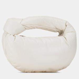 Bottega Veneta White Mini Nappa Puffy Jodie