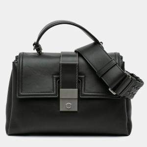 Bottega Veneta Black Small Nappa Piazza Top Handle
