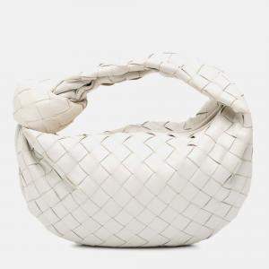 Bottega Veneta White Mini Nappa Intrecciato Jodie