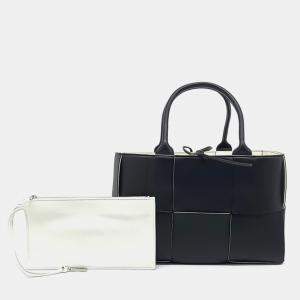 Bottega Veneta Black Leather Arco Tote Bag