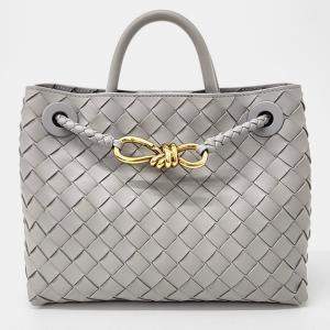 Bottega Veneta Grey Leather Andiamo Small bag