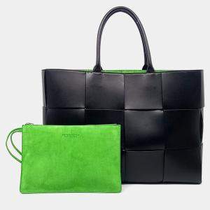 Bottega Veneta Black Leather Arco Large bag