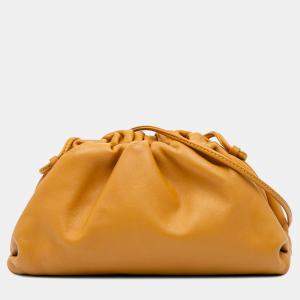 Bottega Veneta Yellow Lambskin The Mini Pouch